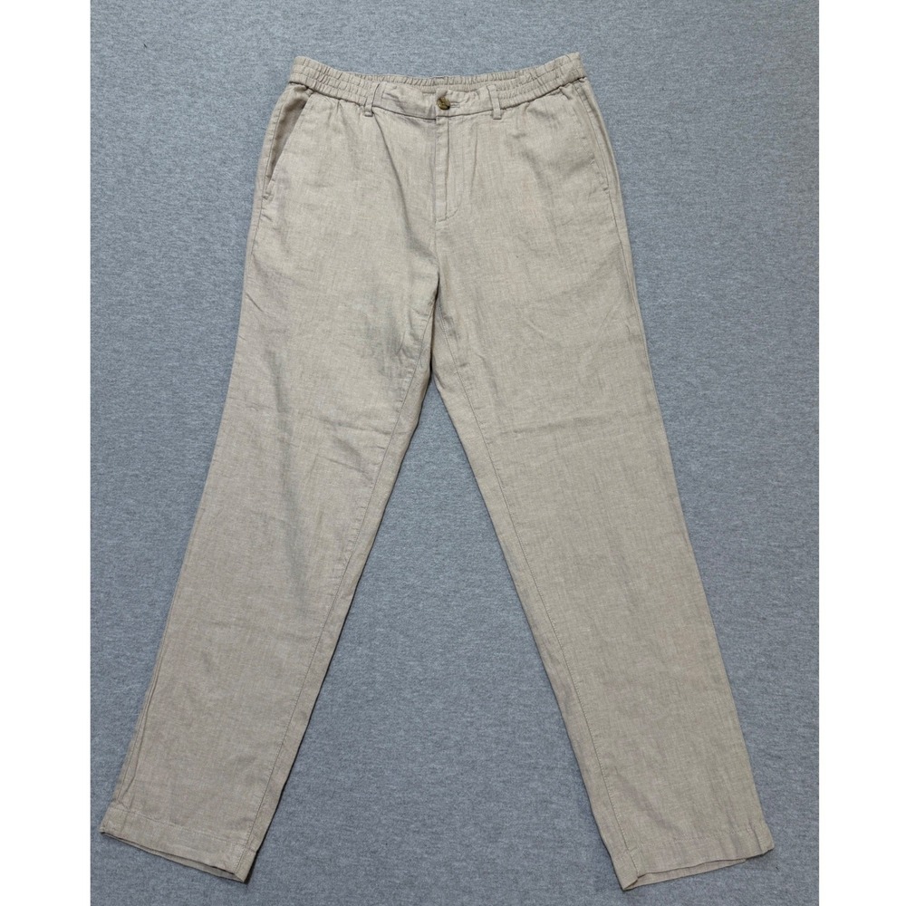 Banana Republic Linen-Blend Mason E-Waist Athletic-Fit Pant Mens 34x32